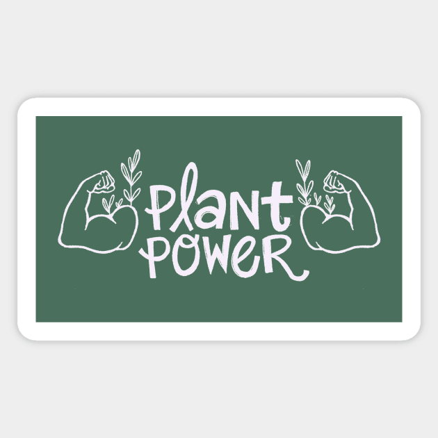 Plant Power Sticker by IllustratedActivist